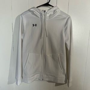 Bright White Under Armour Zip Up